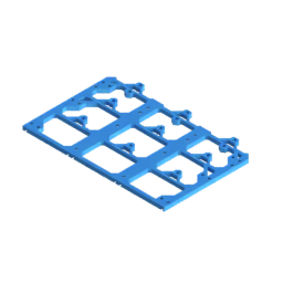 Render of MODULITH 165 Under-Table Rail - 3W section